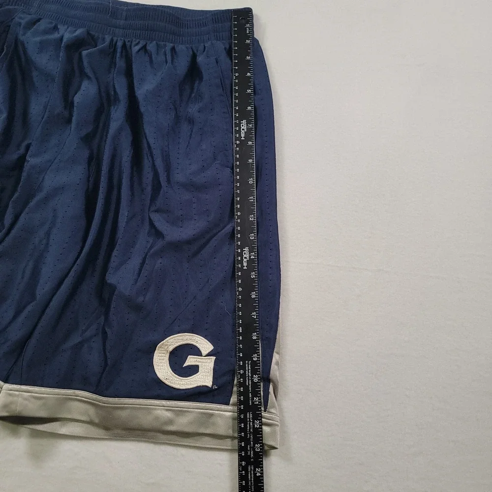 Jordan Georgetown Hoyas Basketball Shorts Mens Large Navy Blue Mesh Athletic Gym